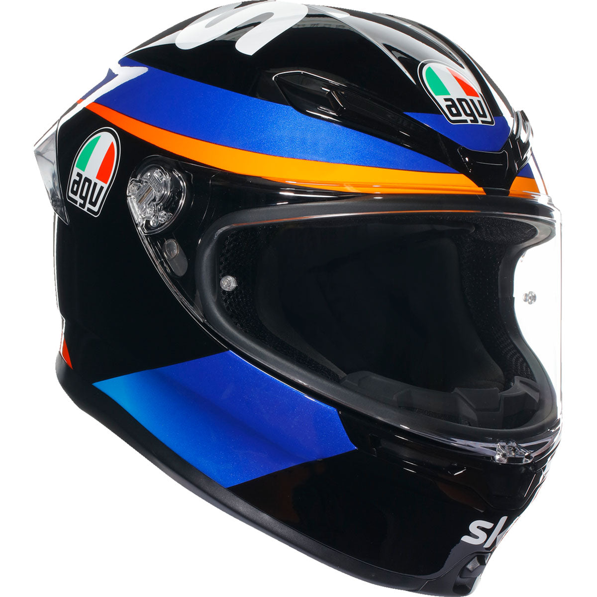 agv k1 sky racing AGV K6 S Marini Sky Racing Team 2021 Helmet CLOSEOUT