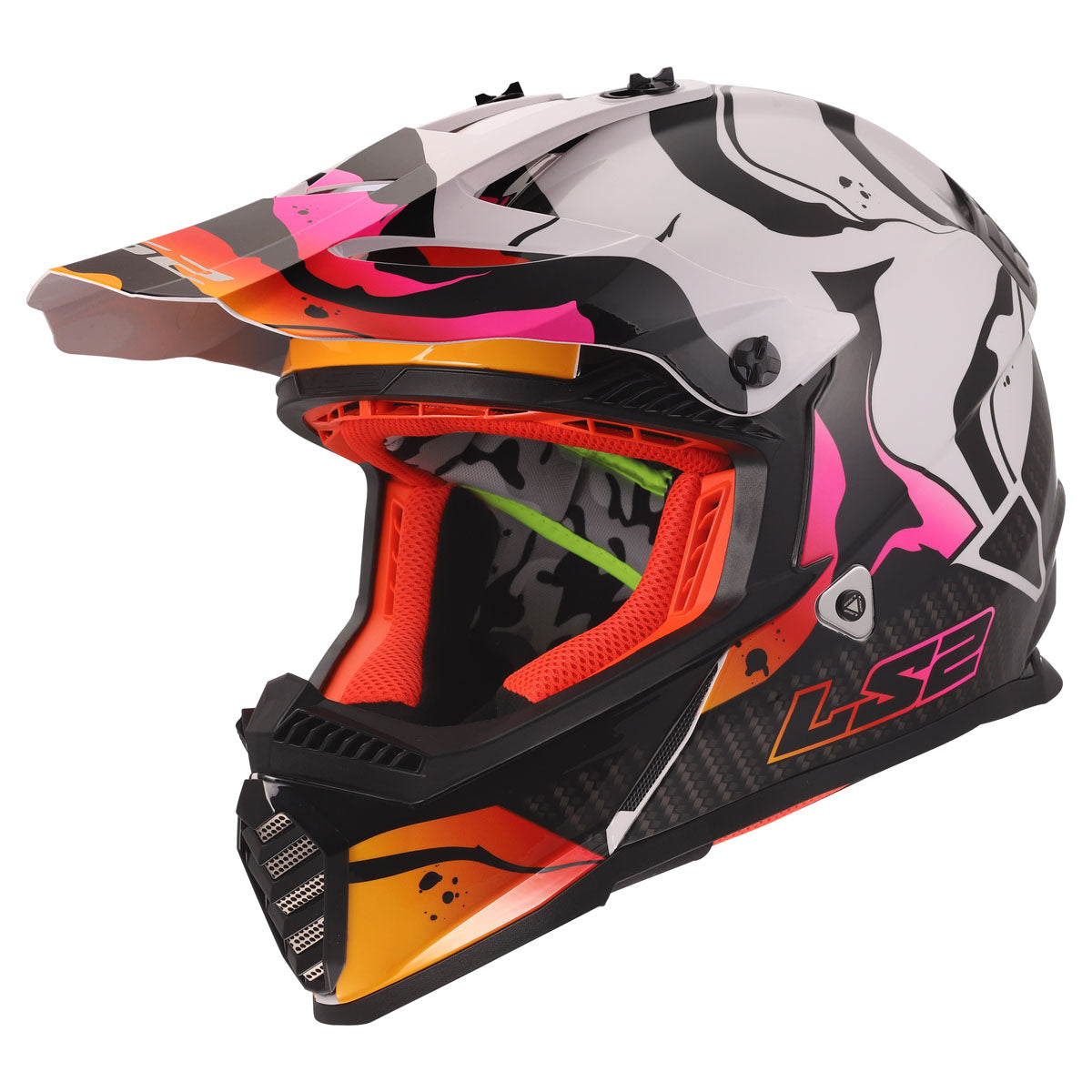 324-2114 ls2 helmet LS2 Gate Youth Wash Helmet Gloss Red/Blue/Purple / Small