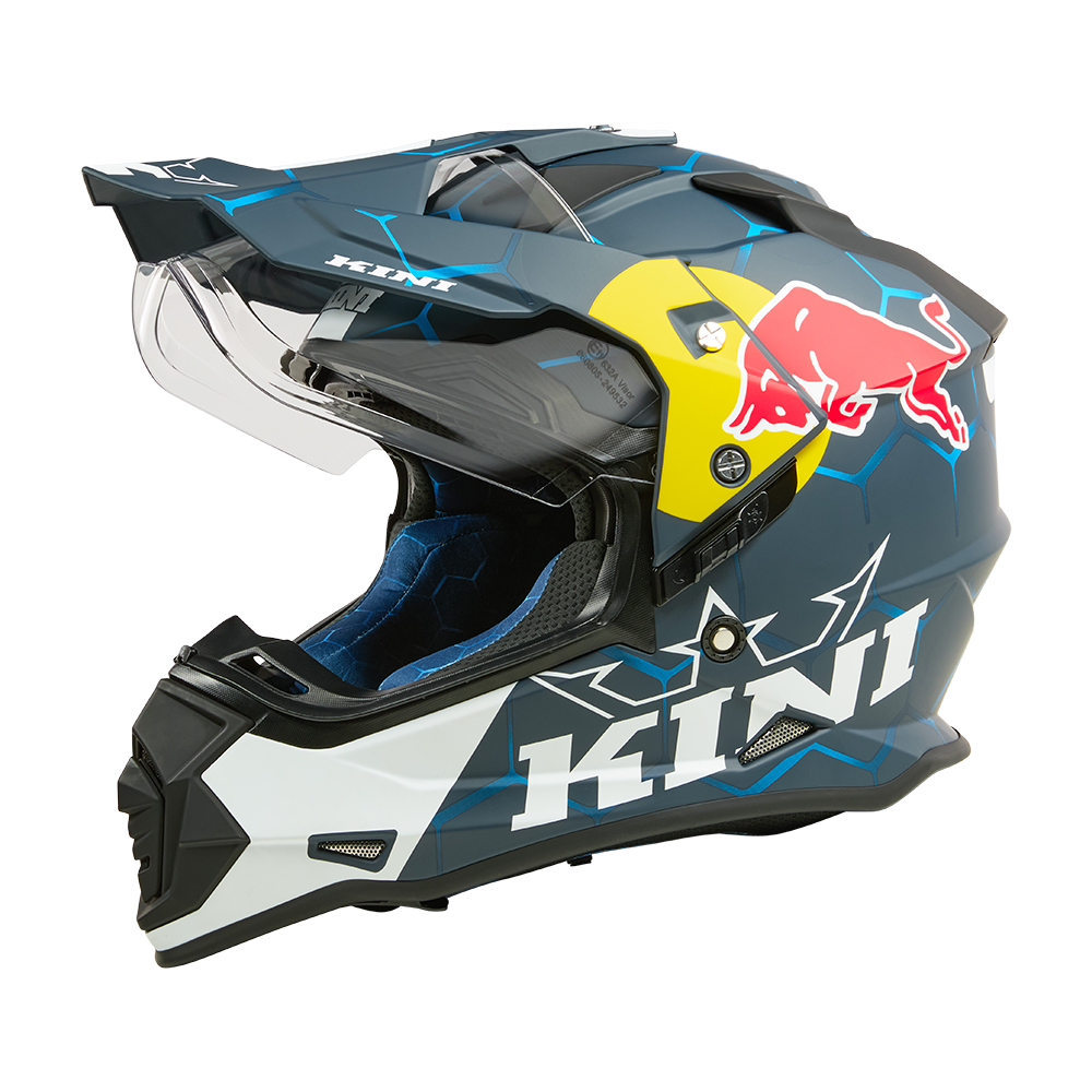 美品 KINI Red Bullオフロードヘルメット(ゴーグル付き) O'Neal ADV Kini Red Bull 1.0 Helmet– ExtremeSupply.com
