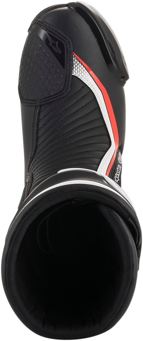 Alpinestars SMX Plus Boots Black/White/Red Fluorescent