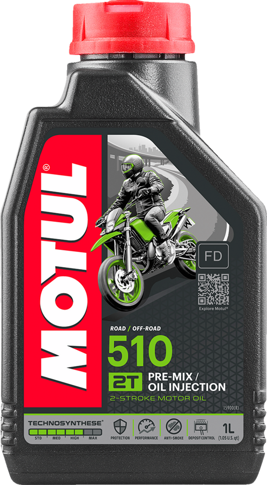 Motul 510 2T Anti-Smoke Oil - 1 Liter - 1 Liter