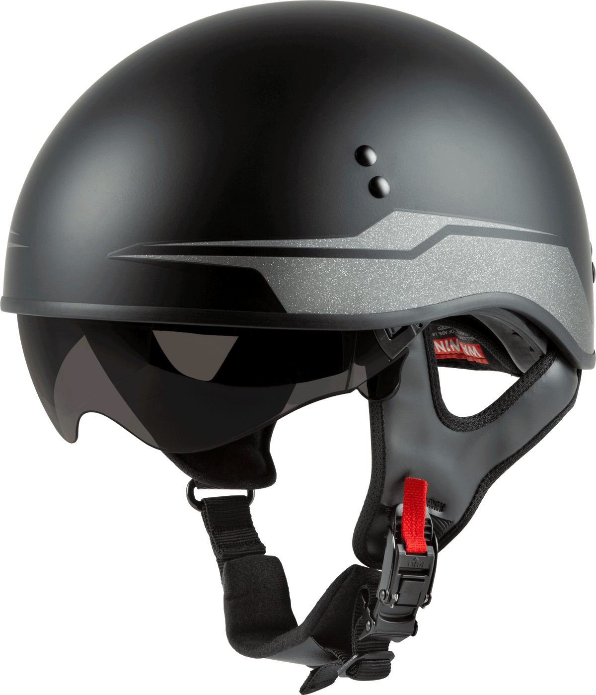 GMAX HH-65 Naked Source Helmet Black/Silver