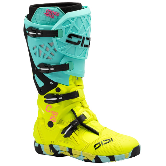 Sidi Crossair X Boots - Mint/Yellow