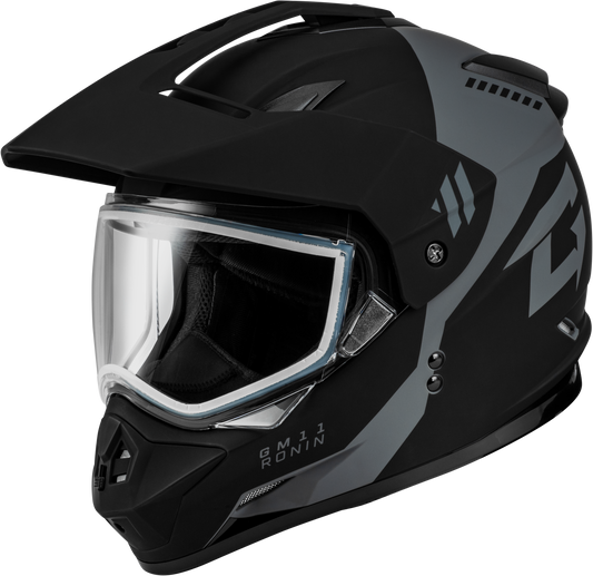 GMAX GM-11S Ronin Snow Helmet Matte Black/Silver