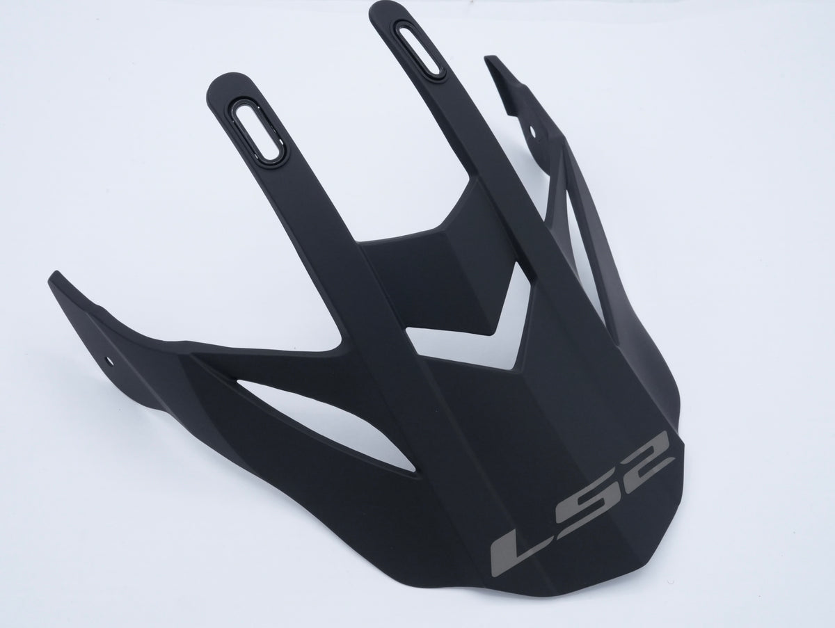 LS2 Pioneer Helmet Replacement Visor Peak - Matte Black
