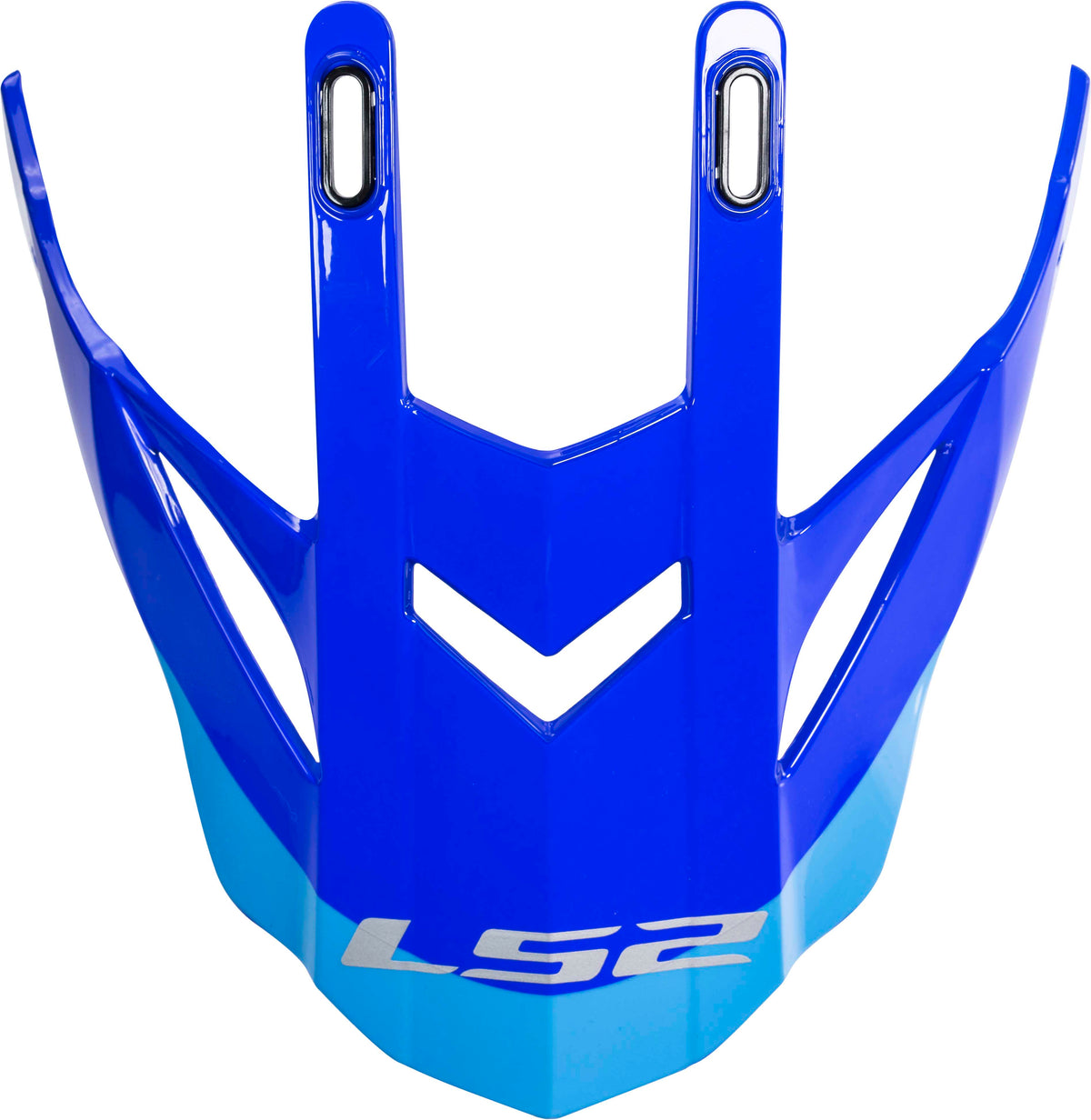 LS2 Gate Helmet Replacement Visor Peak - Launch Blue/HiViz
