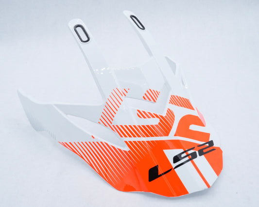 LS2 Blaze Helmet Replacement Visor Peak - Sprint White/Red/Gray