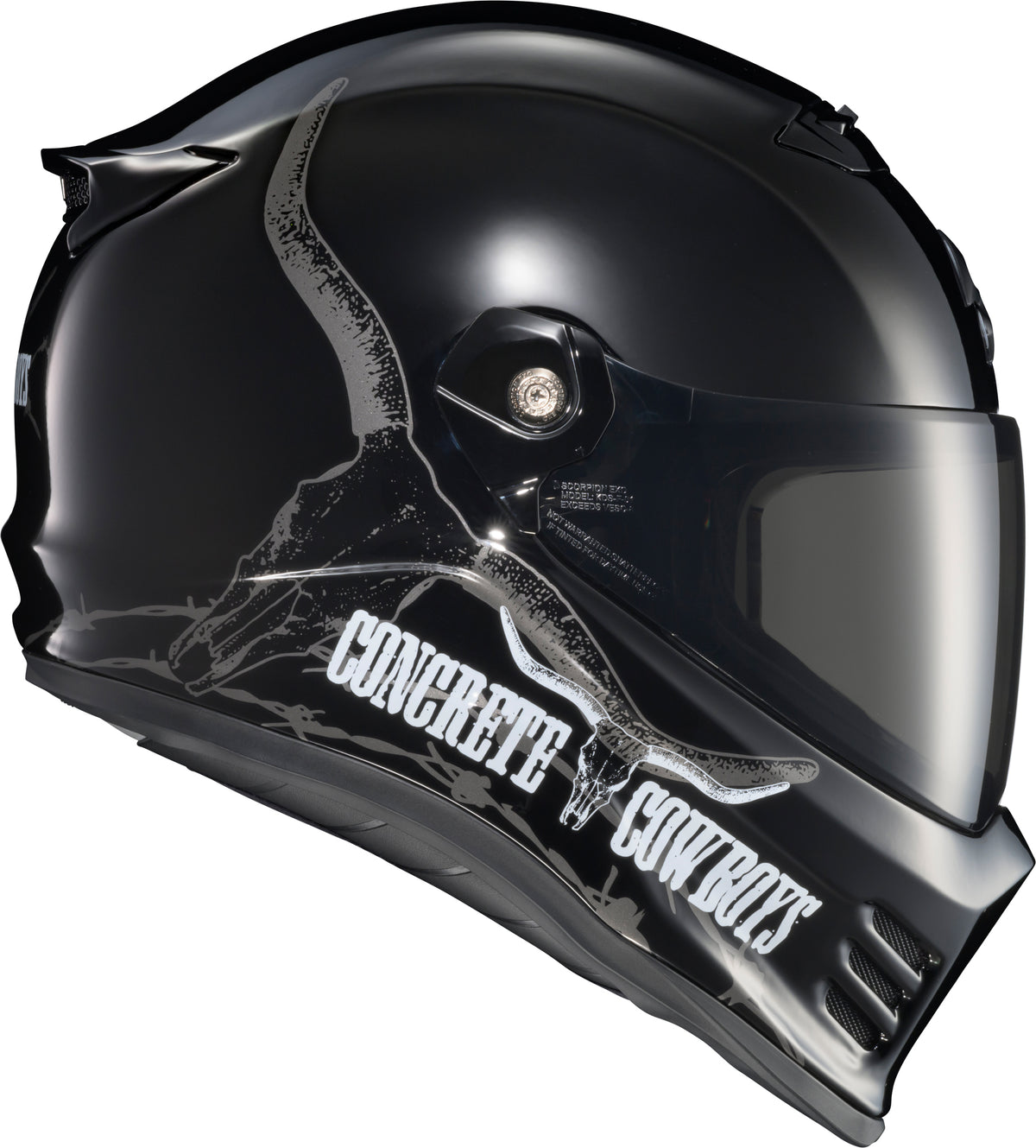 Scorpion Covert FX Concrete Cowboys Helmet - Black
