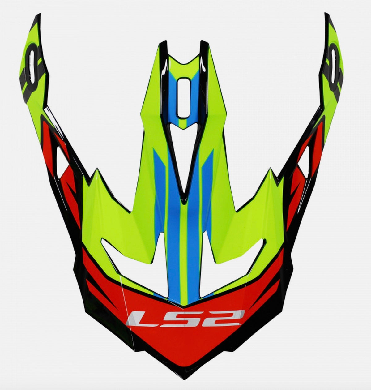 LS2 Subverter EVO Helmet Replacement Visor Peak - Rascal Black Fluo Orange