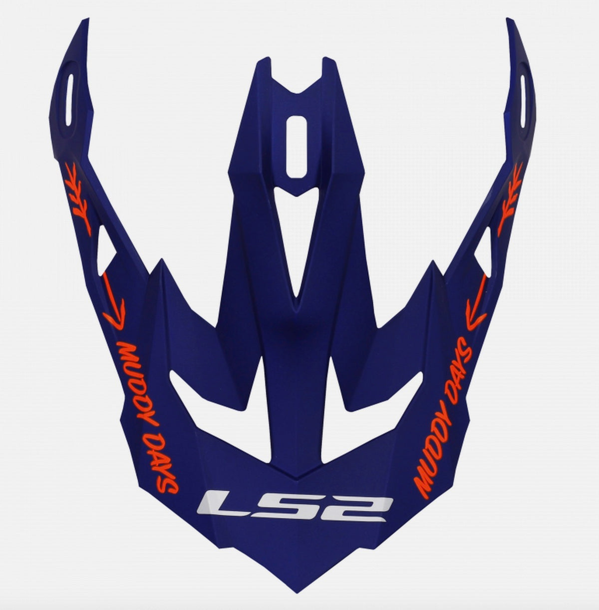 LS2 Subverter EVO Helmet Replacement Visor Peak - Cargo Blue Flou Orange