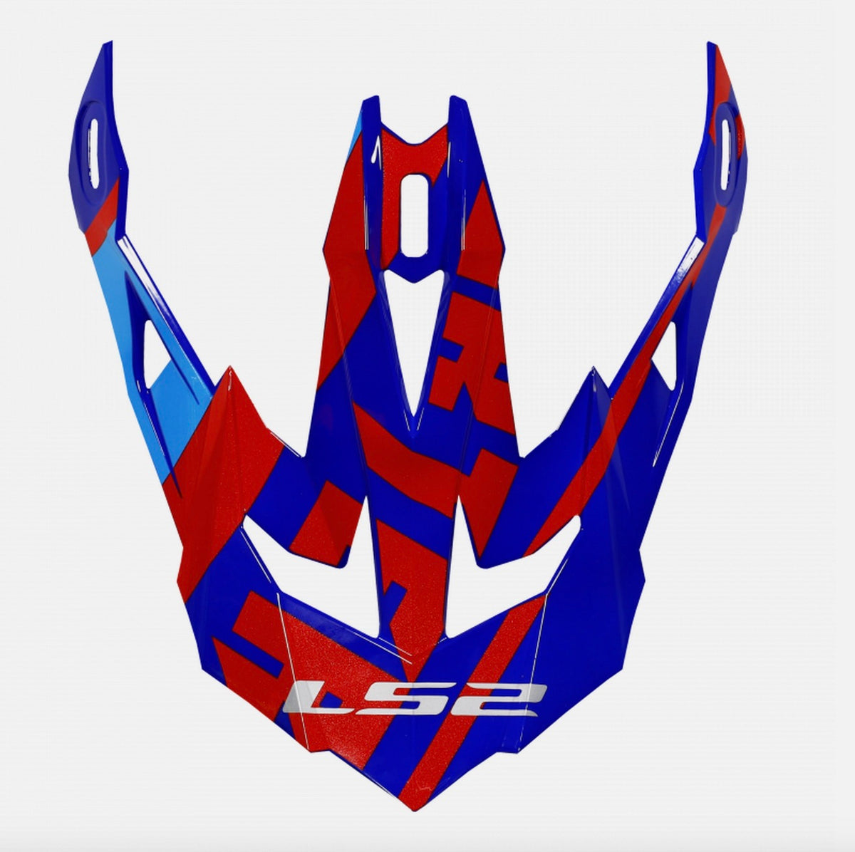 LS2 Subverter EVO Helmet Replacement Visor Peak - Gammax Red Blue