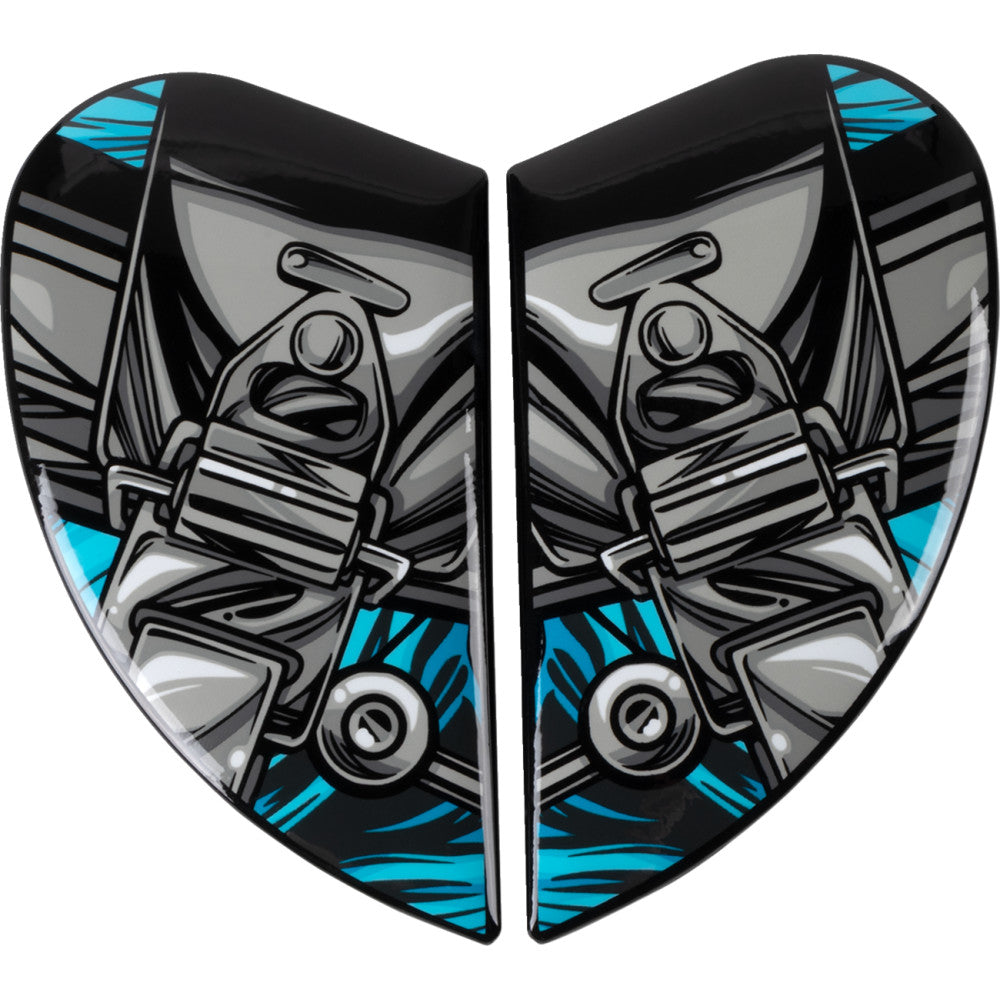 Icon Airframe Pro Helmet Side Plates - Outbreak Blue