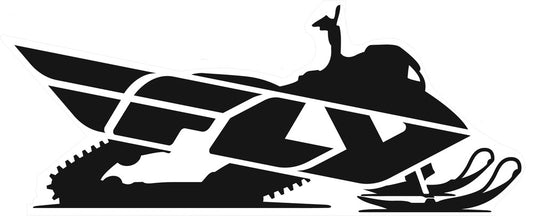 Fly Racing Snow Strailer Sticker 45"