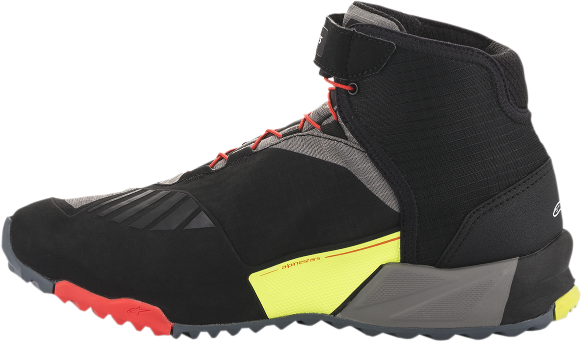 Alpinestars CR-X Drystar Shoes Black/Red/Yellow Fluorescent