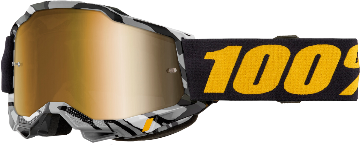 100% Accuri 2 Goggles Ambush / Mirror True Gold Lens