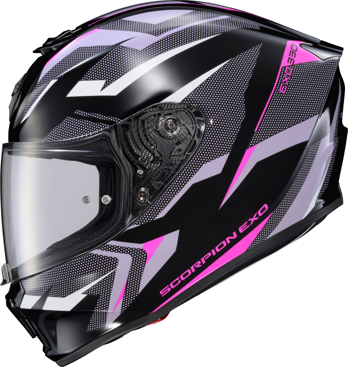 Scorpion EXO R330 Saga Helmet - Black/Pink/Purple