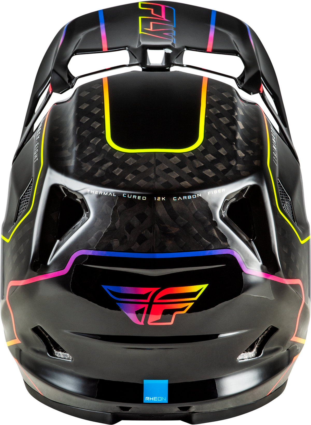 Fly Racing Werx-R Flow Carbon Helmet - Black Carbon/Black/Multi