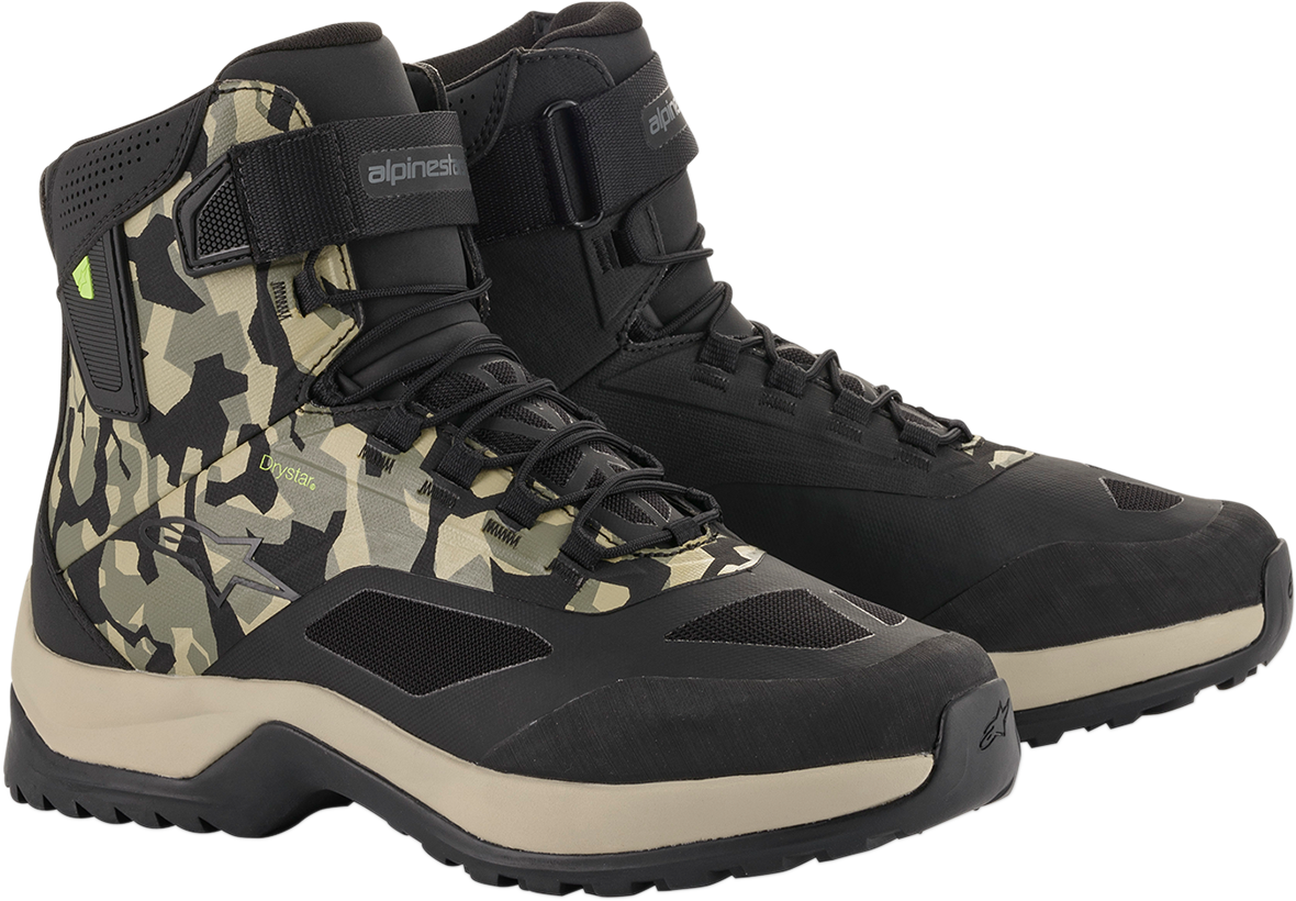 Alpinestars CR-6 Drystar Shoes - Black/Brown/Green