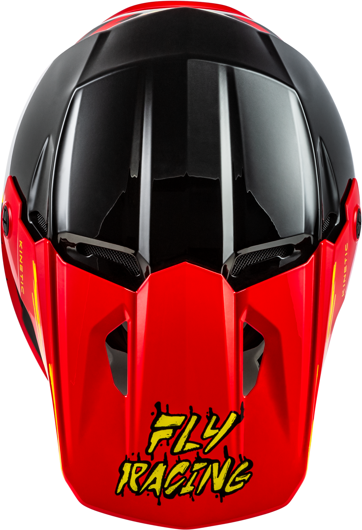 Fly Racing Youth Kinetic Surge Helmet - Black/Red/Yellow