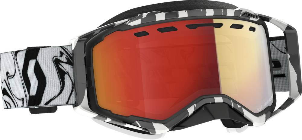 scott prospect enduro light sensitive goggle Scott - Goggle Prospect Snow Ls Grey/Orange Red Chrome