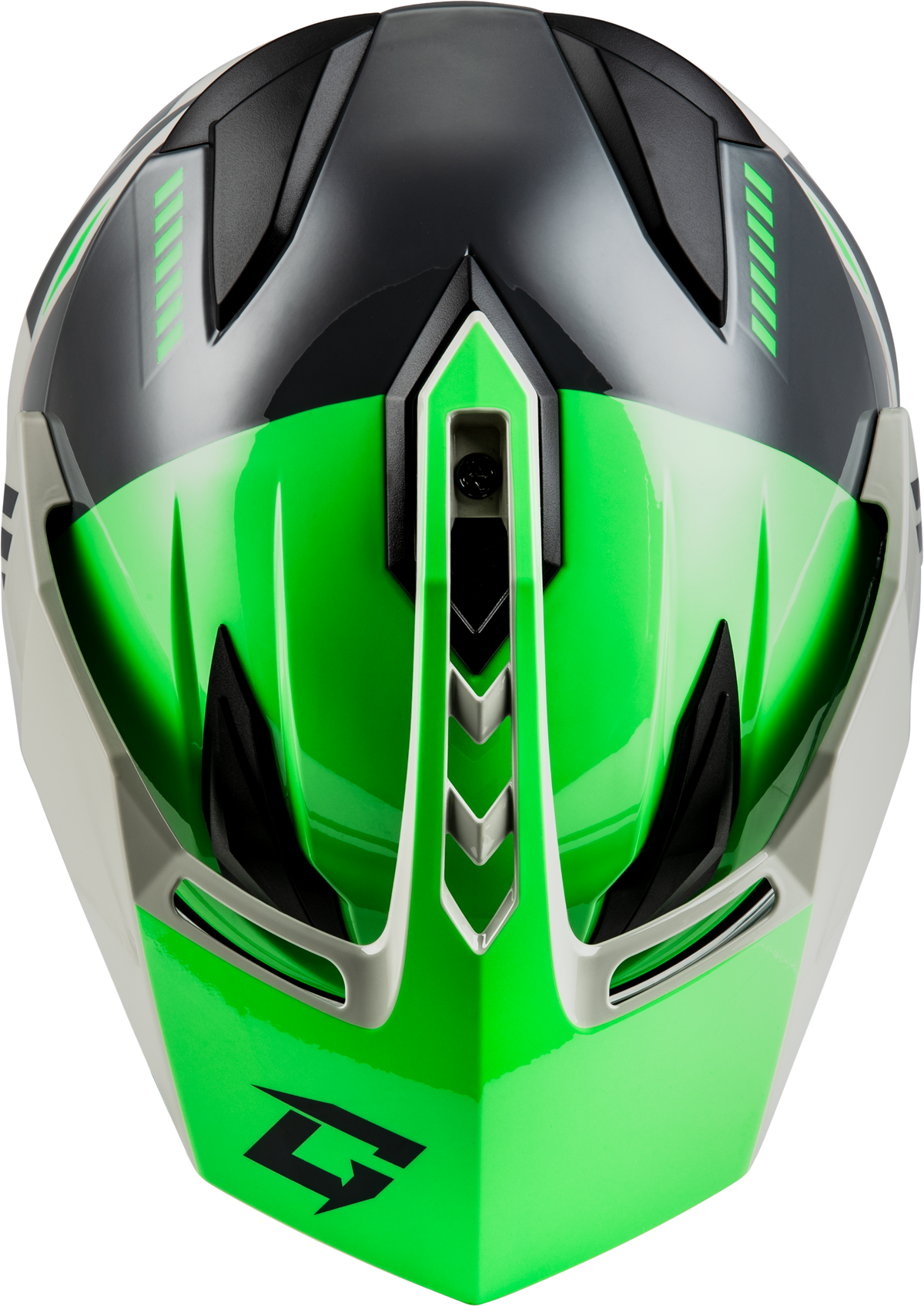 GMAX GM-11S Ronin Helmet W/Electric Shield Green/Grey