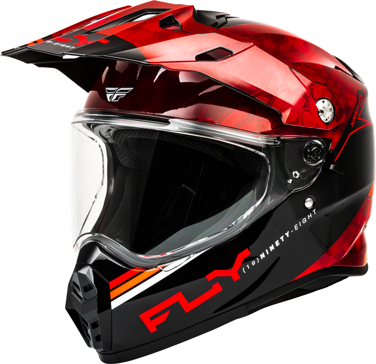 Fly Racing Trekker Kryptek Conceal Helmet - Red/Black