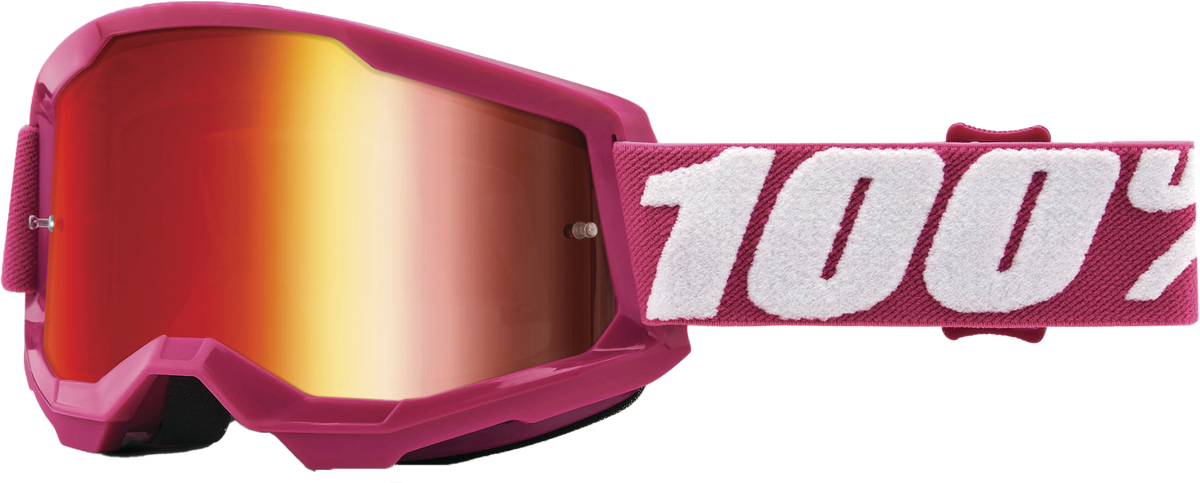 100% Strata 2 Goggles CLOSEOUT Fletcher / Mirror Red Lens