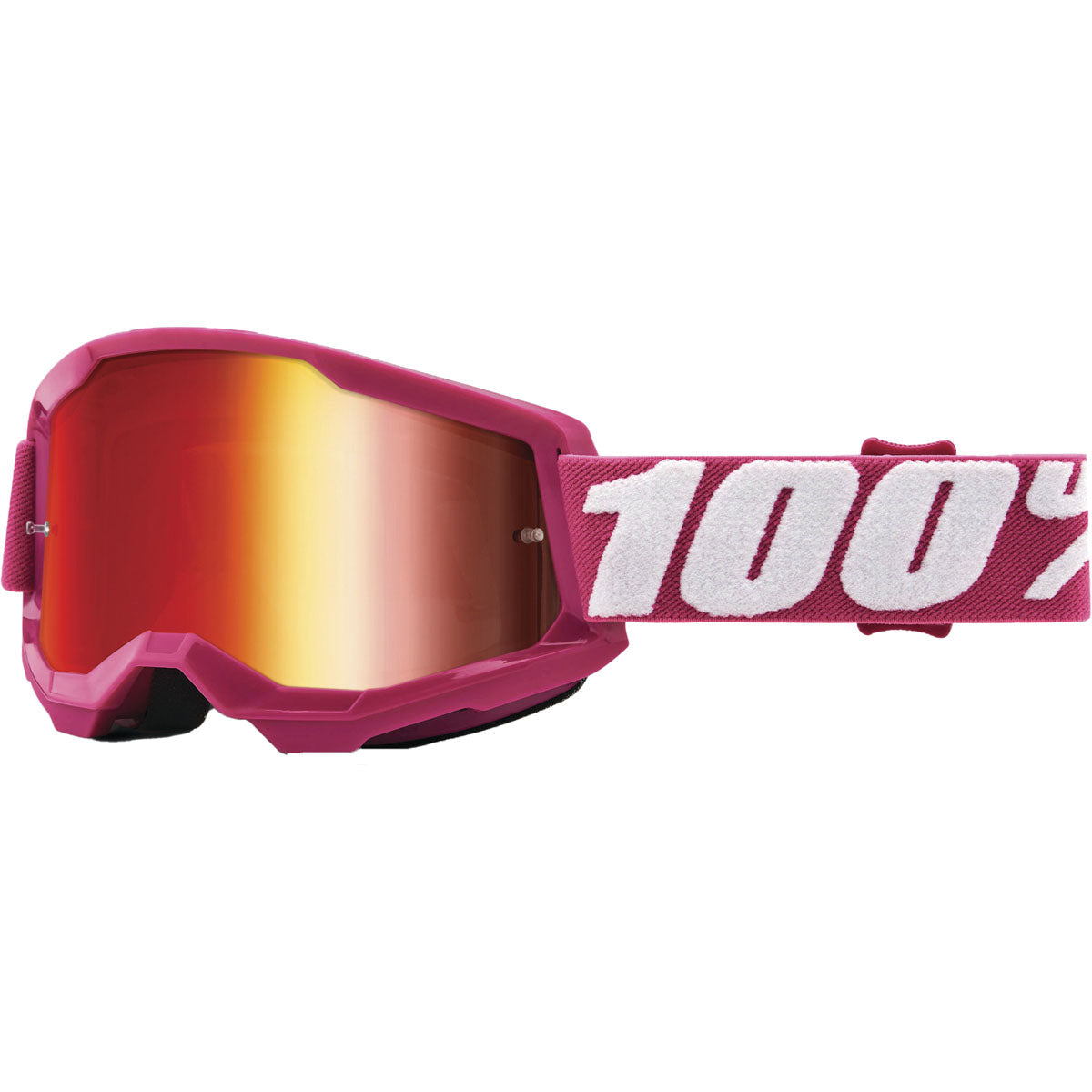 100% Strata 2 Goggles CLOSEOUT Fletcher / Mirror Red Lens