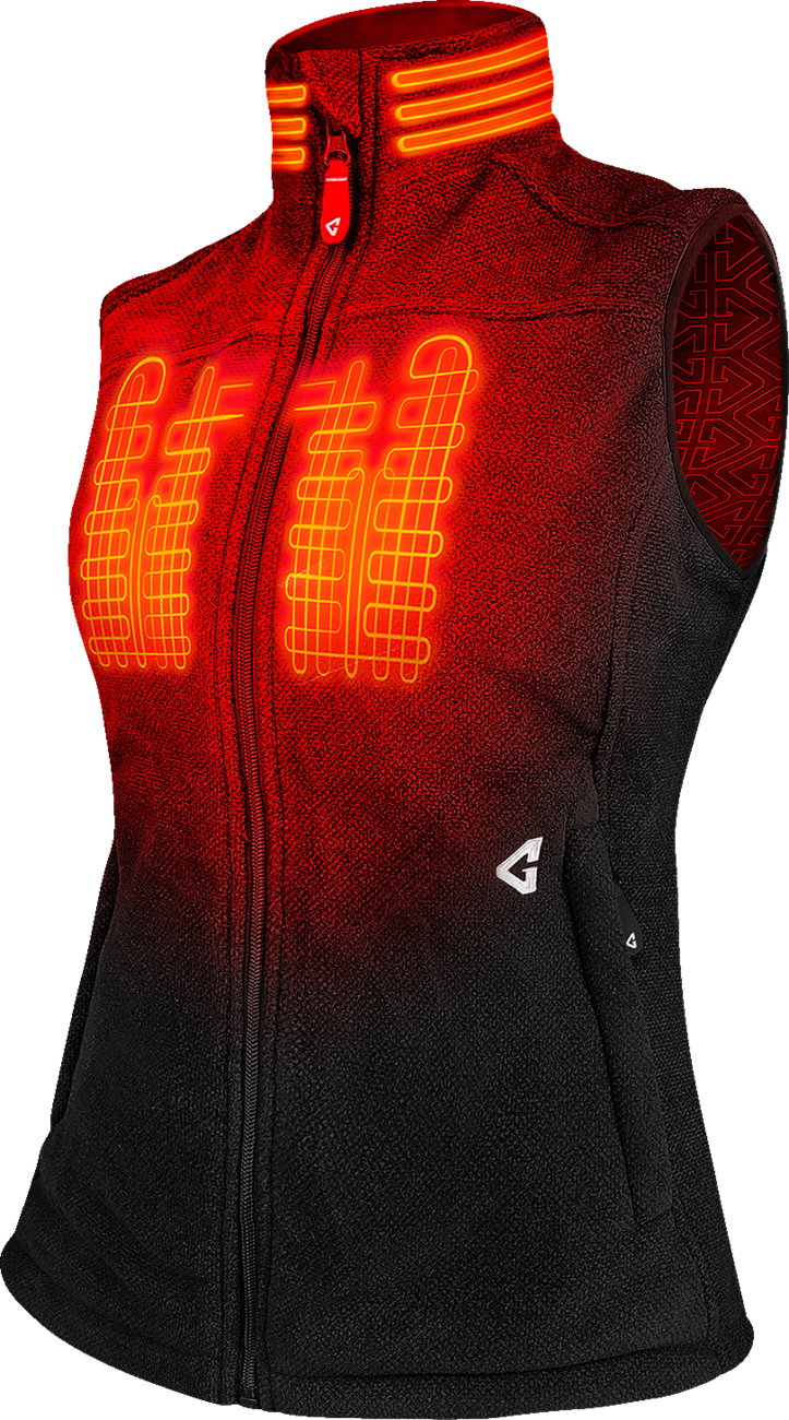 Womens 7V Thermite Heated Fleece Vest 2.0 - Black