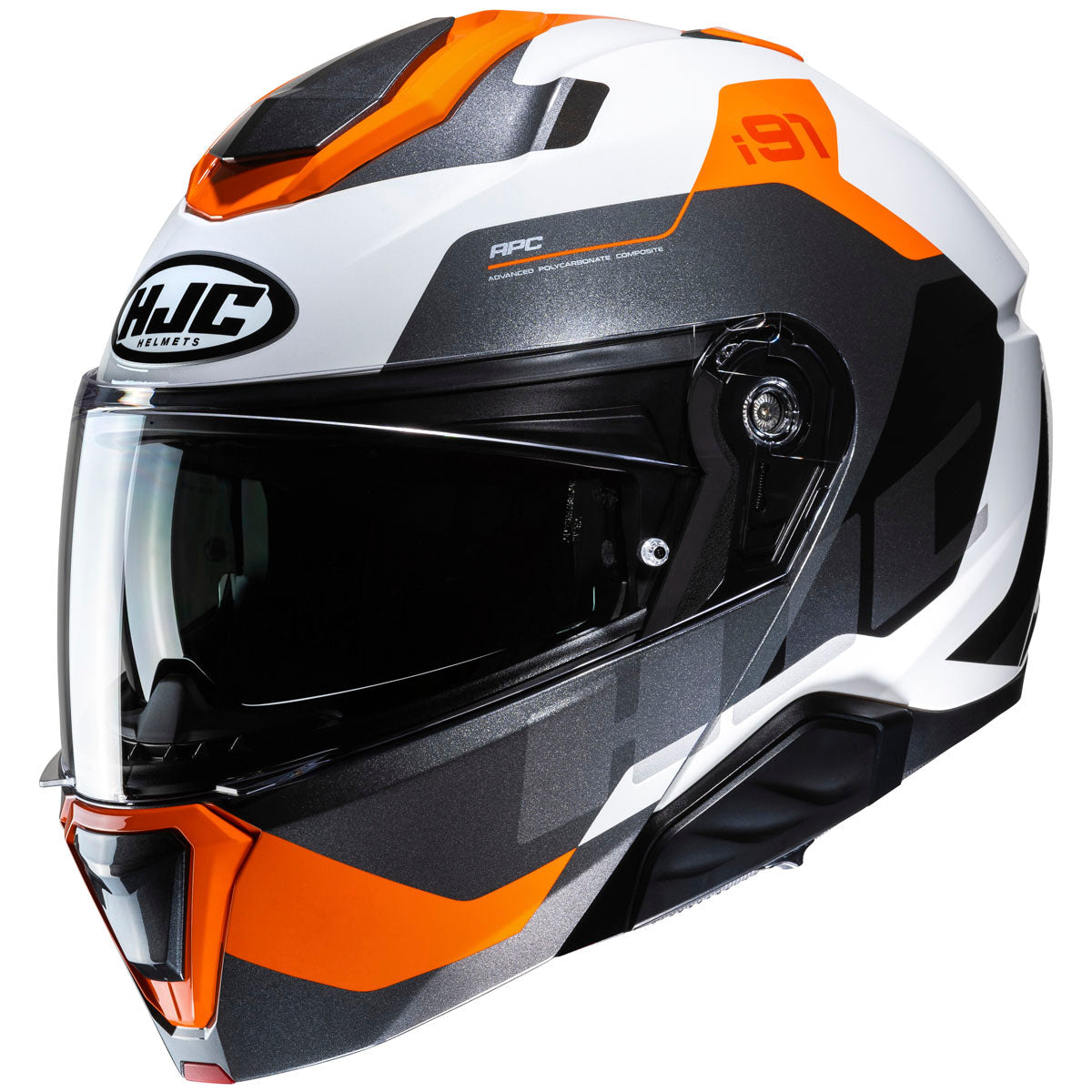 HJC i91 Helmet - Carst MC-7 Orange