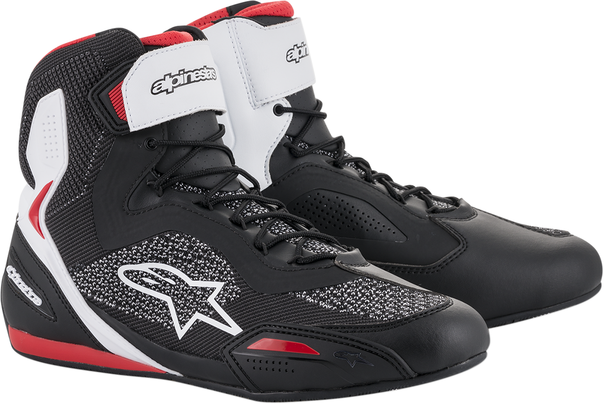Alpinestars Faster-3 Rideknit Shoes - Black/White/Red