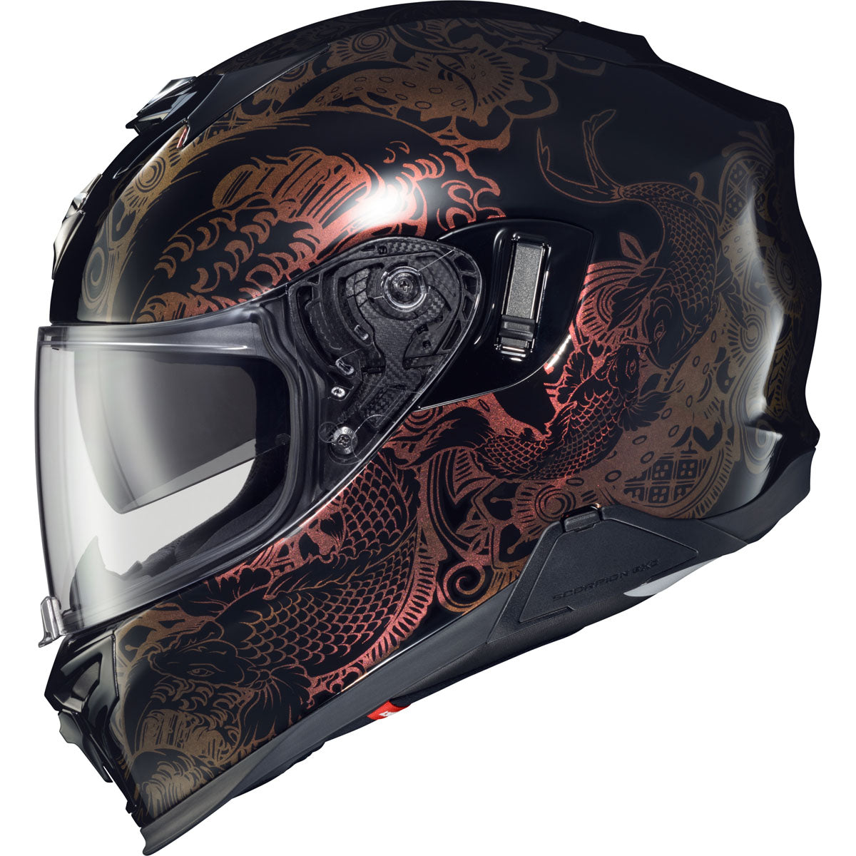 Scorpion EXO-T520 Nama-Sushi Helmet CLOSEOUT - Black/Chameleon