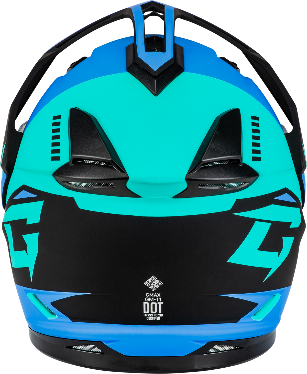 GMAX GM-11S Ronin Helmet W/Electric Shield Matte Black/Blue