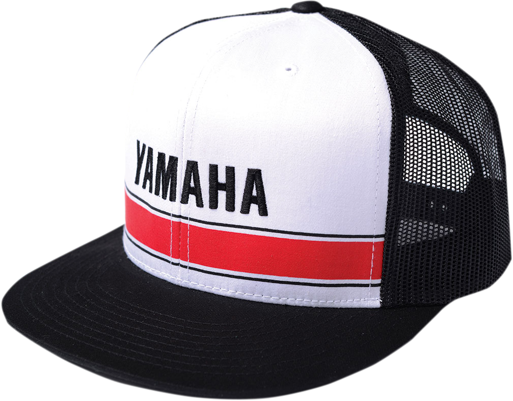 Facotry Effex Yamaha Vintage Snapback Hat - White/Black