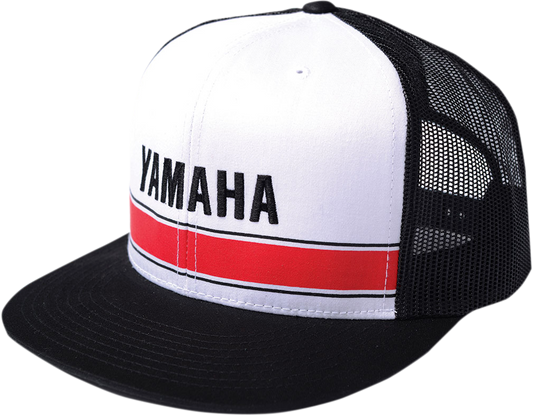 Facotry Effex Yamaha Vintage Snapback Hat - White/Black