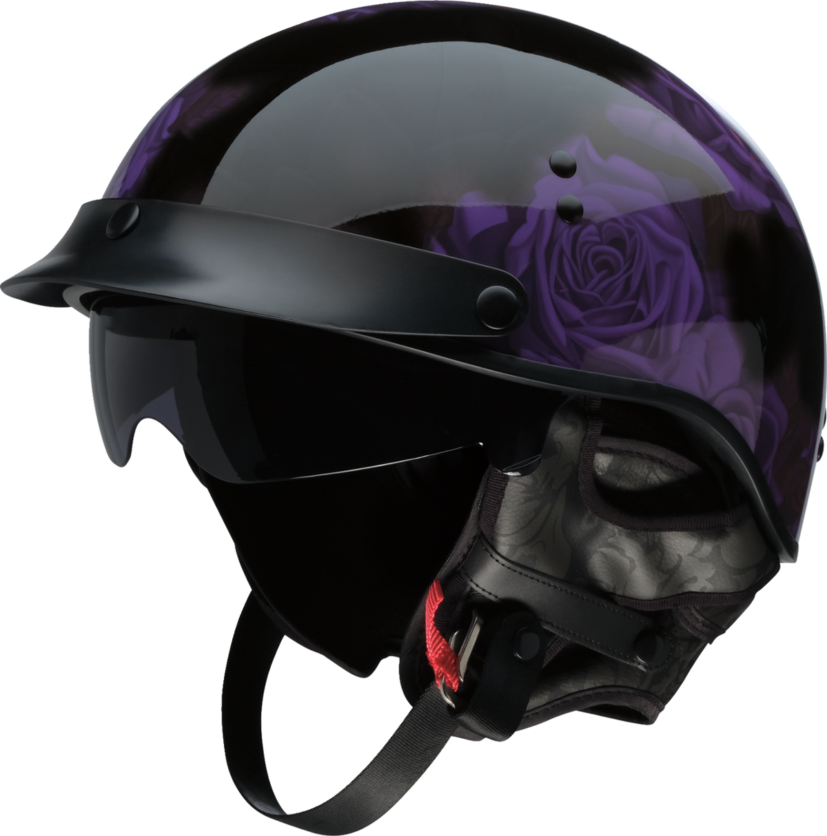 Z1R Vagrant NC Rose Helmet - Black/Purple