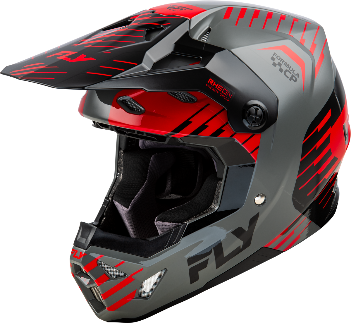 Fly Racing Formula CP Slice Helmet - Grey/Red/Black