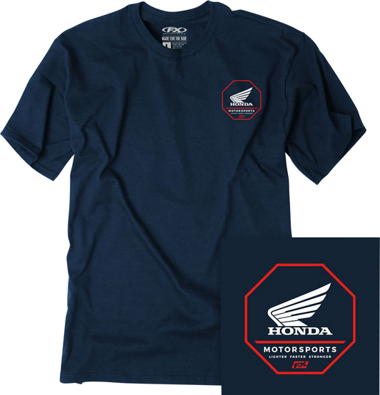 Facotry Effex Honda Octagon T-Shirt - Heather Navy