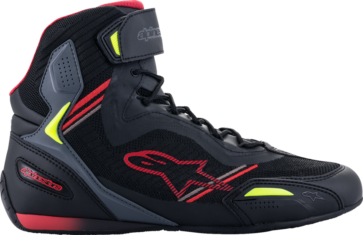Alpinestars Faster-3 Rideknit Shoes Black/Red/Yellow
