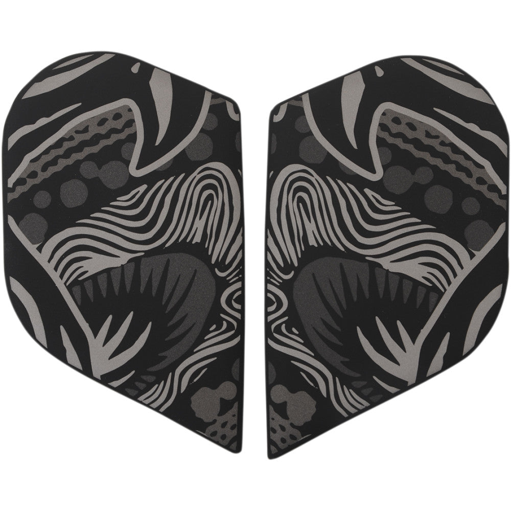 Icon Alliance Helmet Side Plates - Oro Boros Black