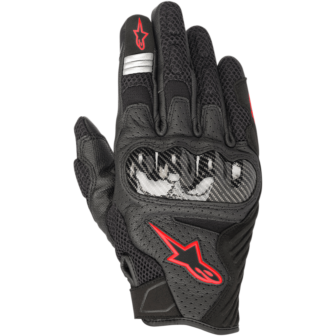 Alpinestars SMX-1 Air V2 Gloves - Black/Red Fluorescent
