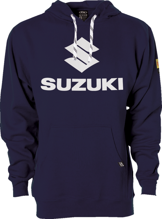 Facotry Effex Suzuki Vertical Pullover Hoodie - Navy