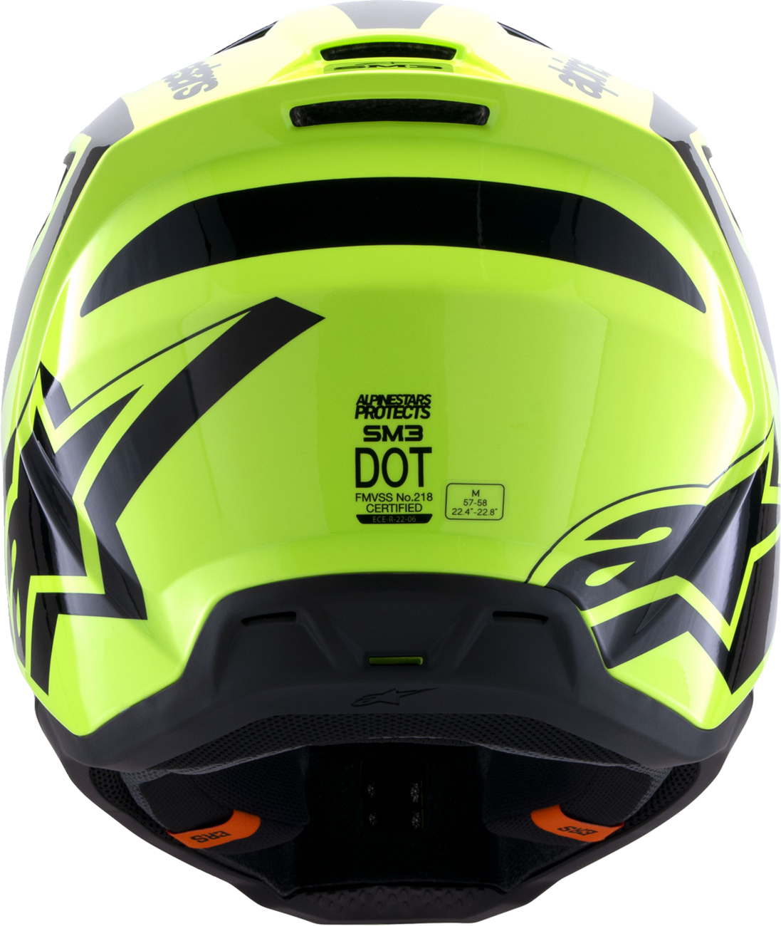 Alpinestars SM3 Heat Helmet Gloss Yellow Fluo/Black