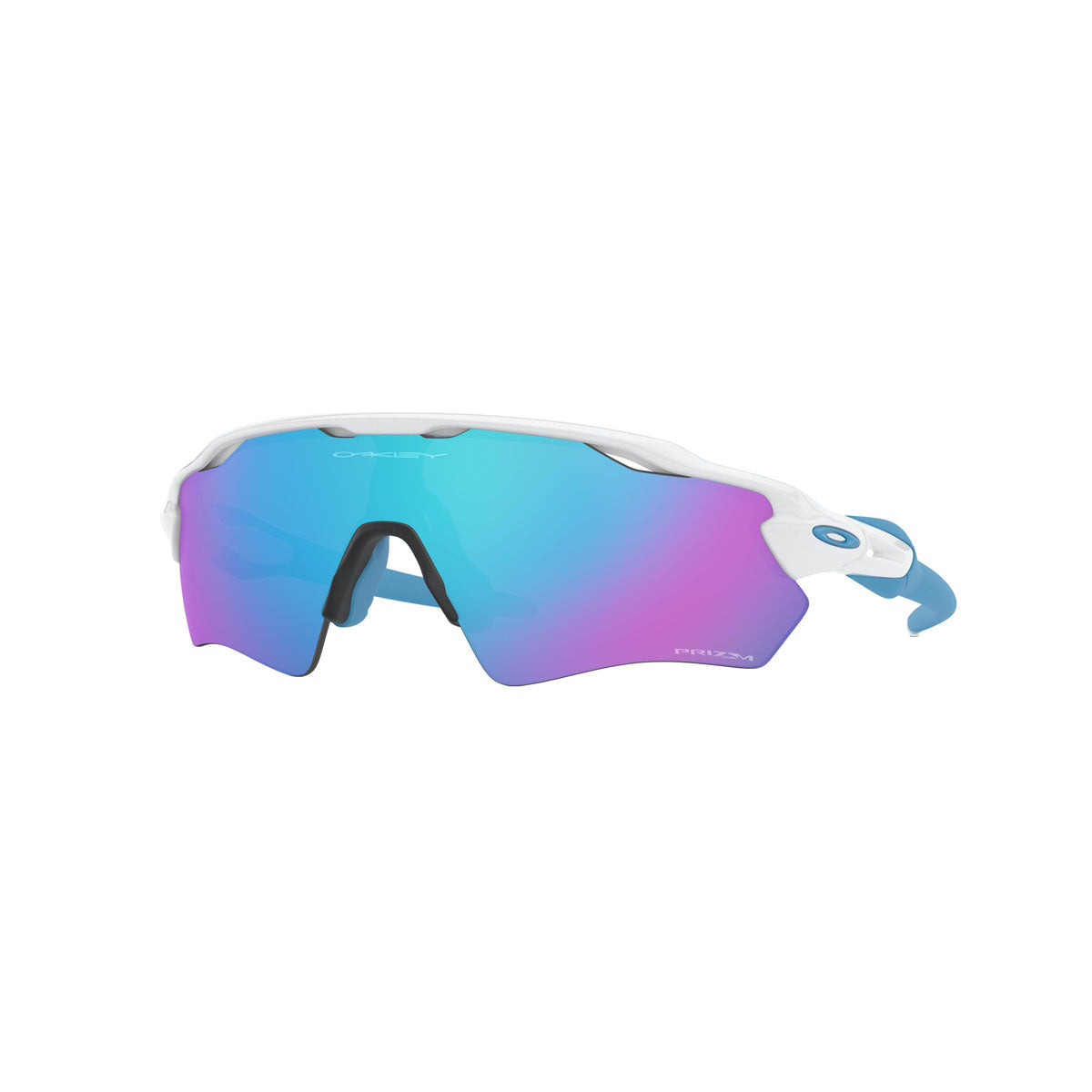 Oakley Youth Radar EV XS Sunglasses CLOSEOUT - Polished White/PRIZM Sapphire