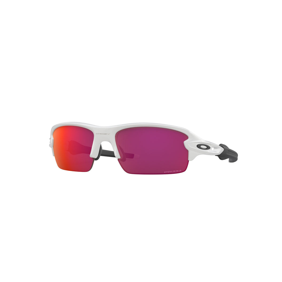 Oakley Youth Flak XS Sunglasses CLOSEOUT - Polished White/PRIZM Field