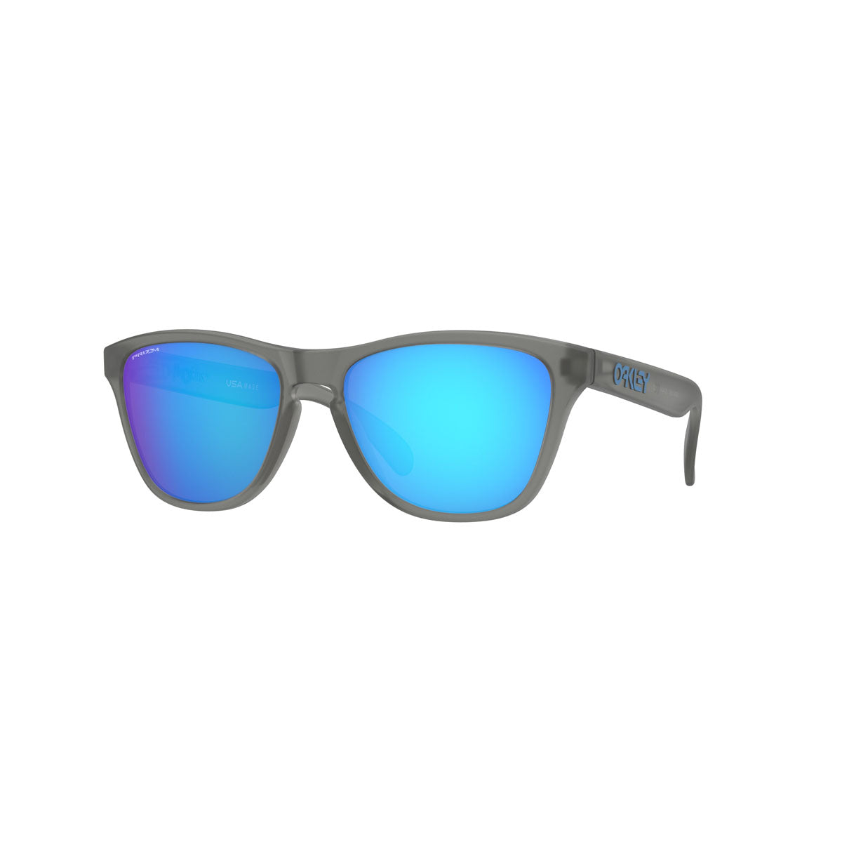 Oakley Youth Frogskins XS Sunglasses CLOSEOUT - Matte Grey Ink/PRIZM Sapphire