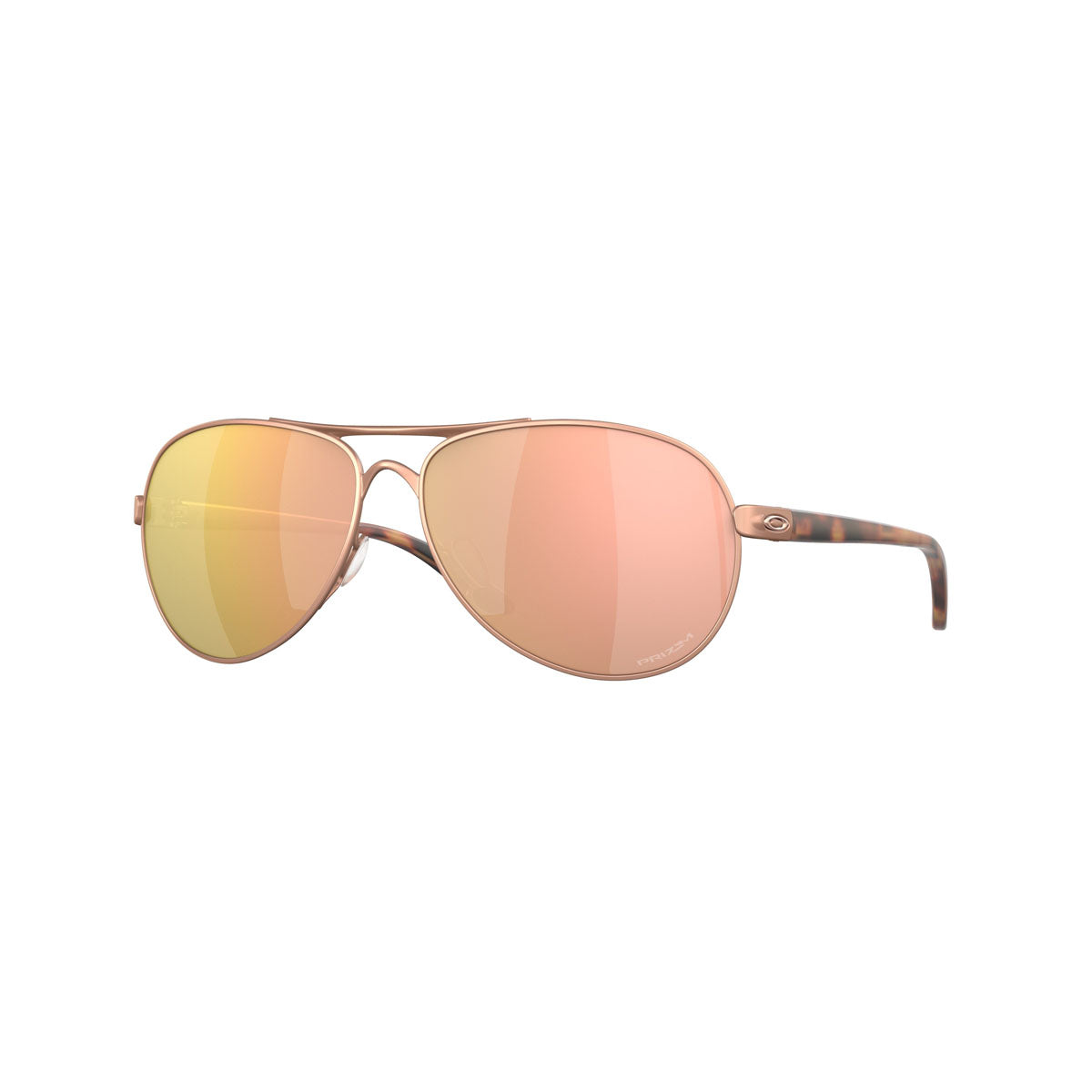 Oakley Womens Feedback Sunglasses CLOSEOUT - Satin Rose Gold/Prizm Rose Gold