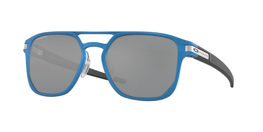 Oakley Latch Alpha Sunglasses CLOSEOUT - Matte Sapphire Blue/PRIZM Black