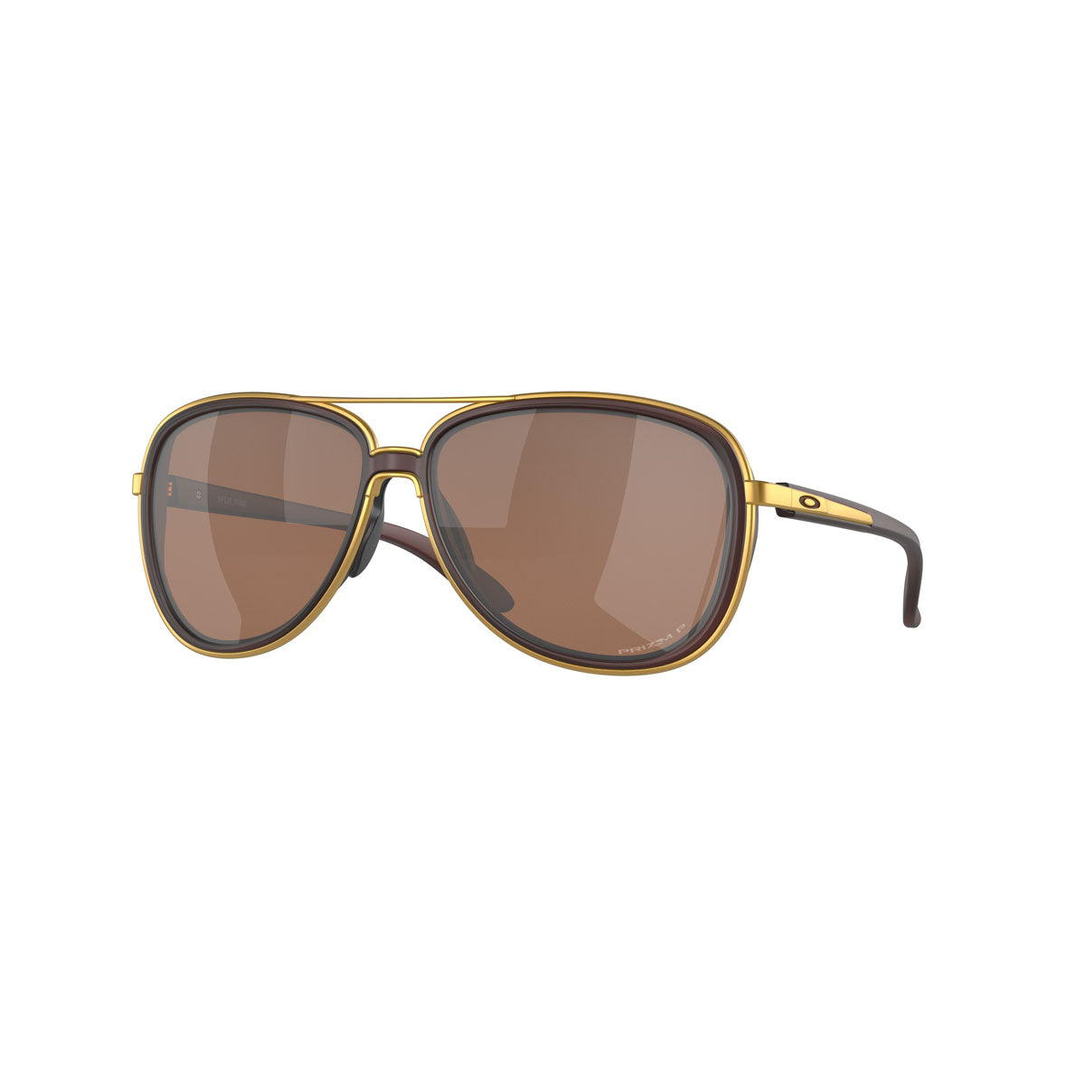 Oakley Womens Split Time Polarized Sunglasses CLOSEOUT - Matte Rootbeer/Prizm Tungsten Polarized