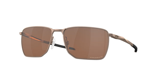 Oakley Ejector Polarized Sunglasses CLOSEOUT - Satin Rose Gold/PRIZM Tungsten Polarized